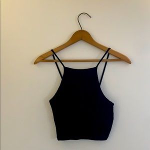 Black crop top